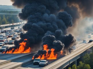 I-85 Traffic Disruption Scene